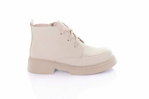 Черевики жіночі Steffe 9206 (весняно-осінні, бежевий, натуральна шкіра)