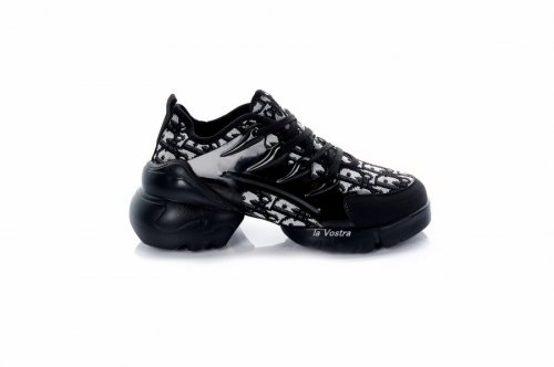 Кроссовки женские Stile 7630 (весна-лето-осень, черный, текстиль)