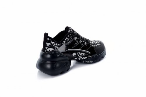 Кроссовки женские Stile 7630 (весна-лето-осень, черный, текстиль)