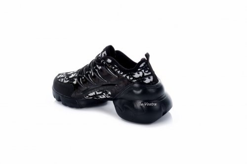 Кроссовки женские Stile 7630 (весна-лето-осень, черный, текстиль)