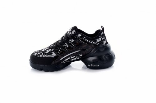 Кроссовки женские Stile 7630 (весна-лето-осень, черный, текстиль)