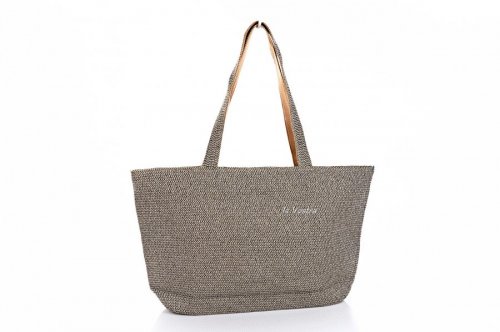 Сумка пляжна жіноча D & Bags 7835 (сірий, текстиль)