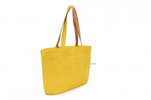 Сумка пляжна жіноча D & Bags 7836 (жовтий, текстиль)