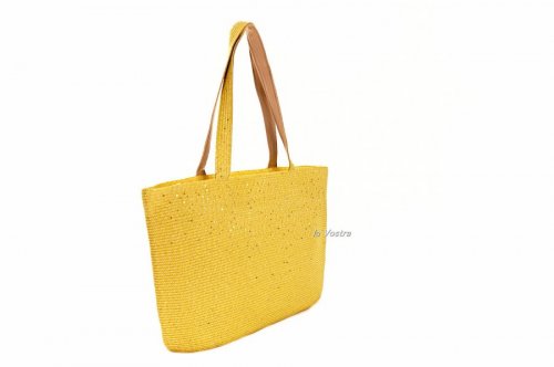 Сумка пляжна жіноча D & Bags 7836 (жовтий, текстиль)