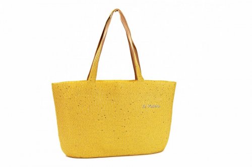 Сумка пляжна жіноча D & Bags 7836 (жовтий, текстиль)