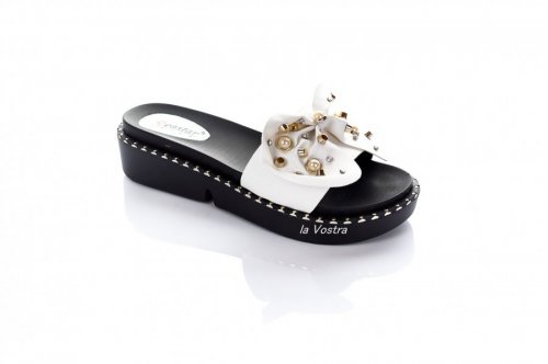 Шльопанці жіночі Seastar 5153 (літо, білий, еко-шкіра)