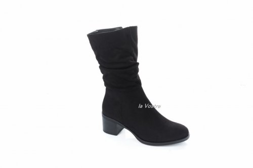 Ботинки женские Seastar 6722 (весенне-осенние, черный, эко-замш)