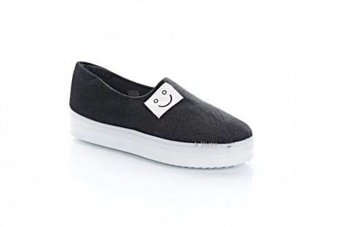 Сліпони жіночі Lucky shoes 3775 (весна-літо-осінь, чорний)