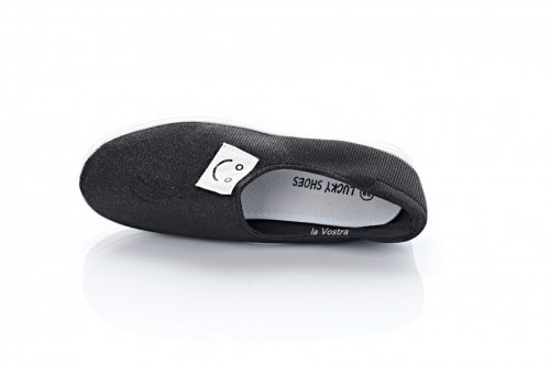 Сліпони жіночі Lucky shoes 3775 (весна-літо-осінь, чорний)