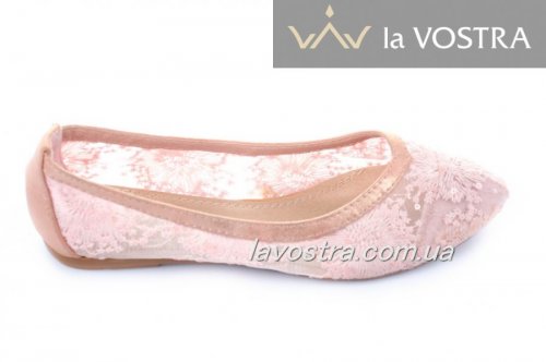 Балетки жіночі Sweet shoes 2239 (весна-літо-осінь, рожевий)