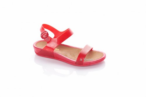 Босоножки женские ROJO 7245 (весна-лето-осень, красный, силикон)