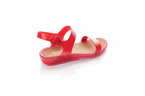 Босоножки женские ROJO 7245 (весна-лето-осень, красный, силикон)