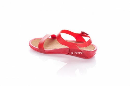 Босоножки женские ROJO 7245 (весна-лето-осень, красный, силикон)