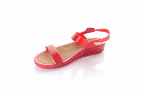 Босоножки женские ROJO 7245 (весна-лето-осень, красный, силикон)