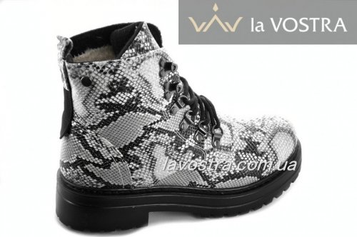 Черевики жіночі Weide 6855 (зимові, снейк, еко-шкіра)