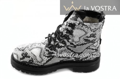 Черевики жіночі Weide 6855 (зимові, снейк, еко-шкіра)