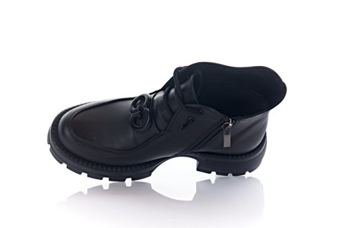 Черевики жіночі EDAN 10683 (весняно-осінні, чорні, шкіряні)
