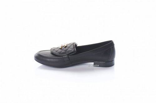 Лофери жіночі Jasmine 8049 (весняно-осінні, чорний, шкіра)