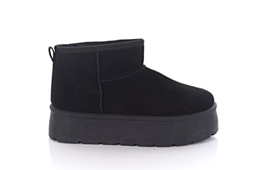 Угги женские G-style 10559 (зимние, черные, замшевые)