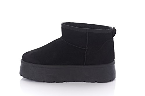 Угги женские G-style 10559 (зимние, черные, замшевые)