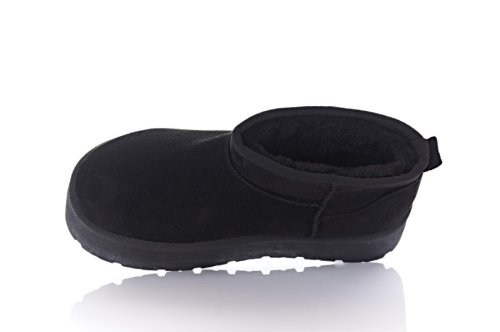 Угги женские G-style 10559 (зимние, черные, замшевые)