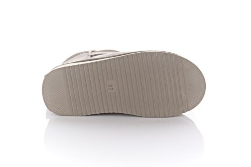 Угги жіночі ITTS 10562 (зимові, бежеві, замшеві)