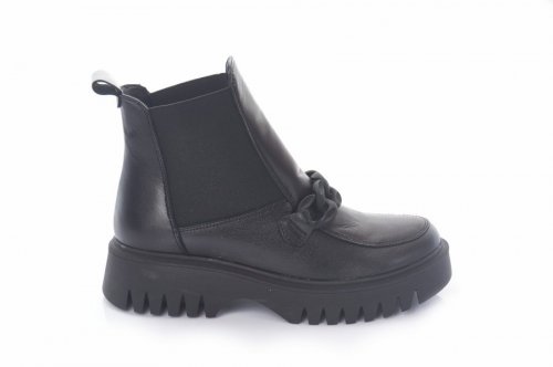 Черевики жіночі EDAN 8960 (зимові, чорний, шкіра)