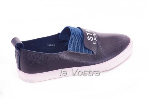 Мокасины женские Seastar 3387 (весна-лето-осень, т.синий, эко-кожа)