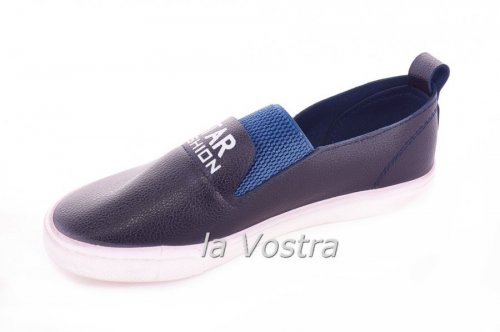 Мокасины женские Seastar 3387 (весна-лето-осень, т.синий, эко-кожа)