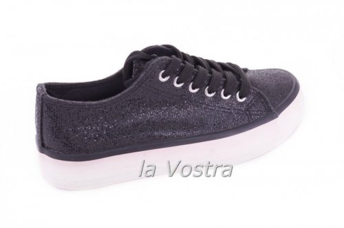 Слипоны женские Seastar 3829 (весна-лето-осень, черный)