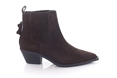 Козачки жіночі Siwiecki 11500 (весняно-осінні, шоколадні, замшеві)