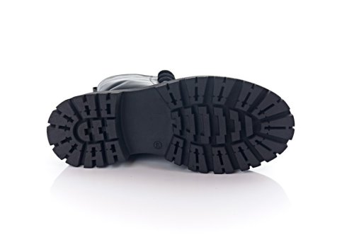 Черевики жіночі Slaturi 11455 (зимові, чорні, шкіряні)