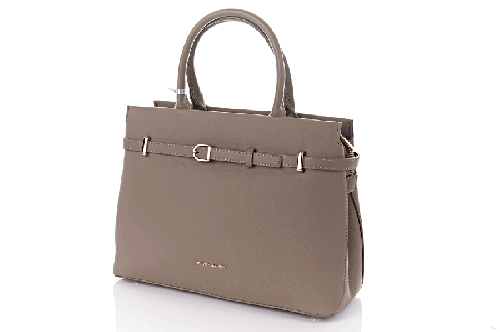 Сумка жіноча David jones 11650 (сіро-бежева, еко-шкіряна)