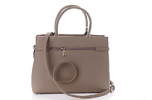 Сумка жіноча David jones 11650 (сіро-бежева, еко-шкіряна)
