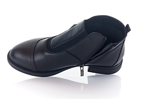 Черевики жіночі EDAN 11520 (весняно-осінні, чорні, шкіряні)