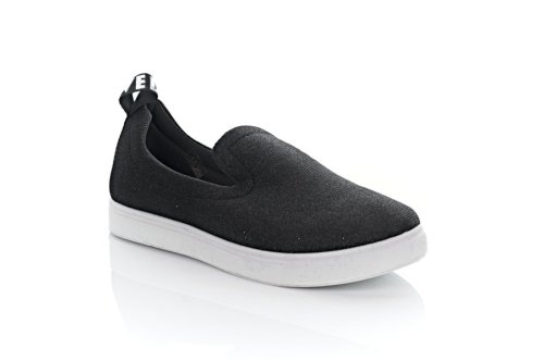 Слипоны женские Lucky shoes 3776 (весна-лето-осень, черный)