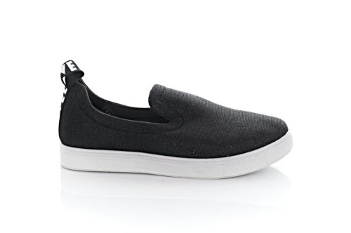 Слипоны женские Lucky shoes 3776 (весна-лето-осень, черный)