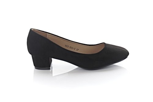 Туфли женские Smail Swan 8642 (весна-лето-осень, черный, эко-замш)
