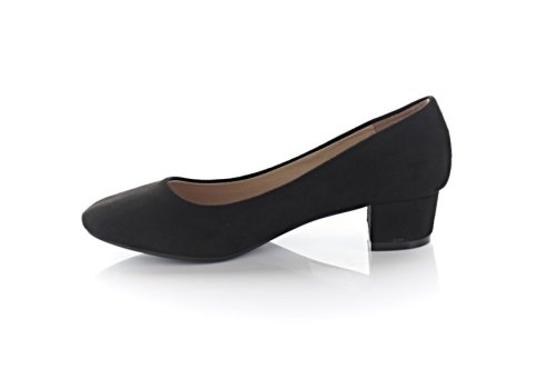 Туфли женские Smail Swan 8642 (весна-лето-осень, черный, эко-замш)