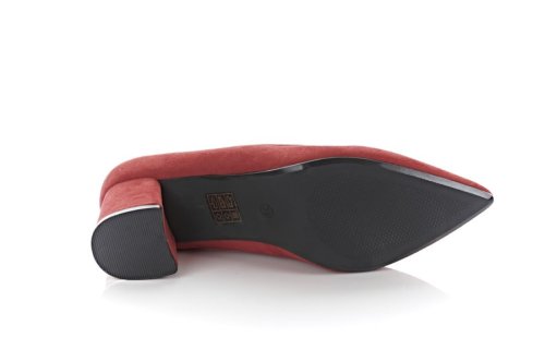 Туфлі жіночі Weide 8943 (весна-літо-осінь, червоний, еко-замш)