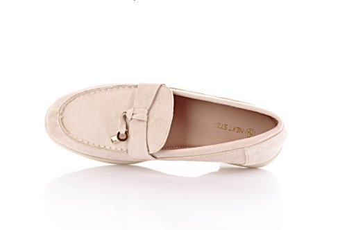 Лофери жіночі Yes mile 11160 (весняно-осінні, бежеві, еко-замшеві)