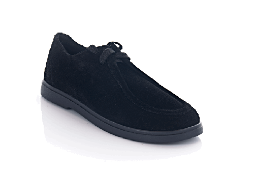Лофери жіночі EDAN 11531 (весняно-осінні, чорні, замшеві)