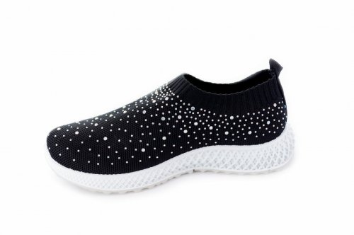 Мокасины женские Seastar 7133 (лето, черный, текстиль)