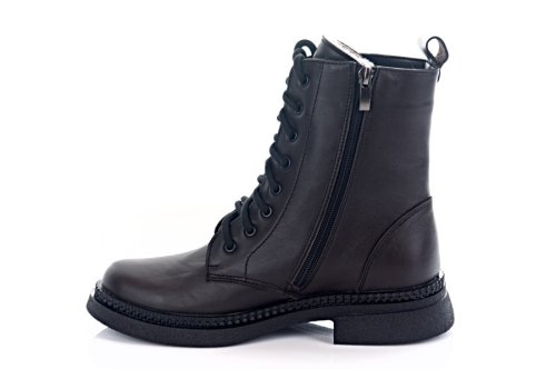Черевики жіночі EDAN 11368 (зимові, шоколадні, шкіряні)