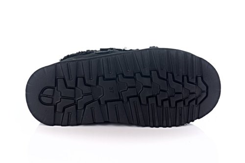 Угги жіночі ITTS 11350 (зимові, чорні, замшеві)