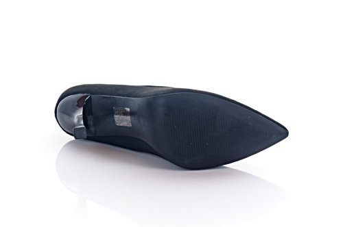 Туфлі жіночі Comer 10700 (весняно-осінні, чорні, еко-замшеві)