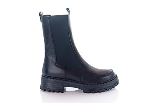 Черевики жіночі EDAN 11410 (зимові, чорні, шкіряні)