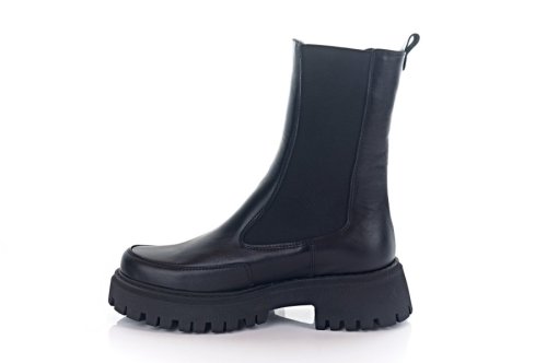 Черевики жіночі EDAN 11375 (зимові, чорні, шкіряні)