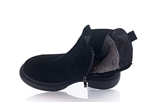 Черевики жіночі Staturi 9831 (зимові, чорні, замшеві)