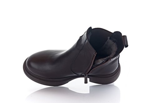 Ботинки женские Staturi 11486 (зимние, коричневые, кожа)